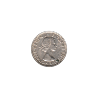 Preview 6 pence, 1956 obverse
