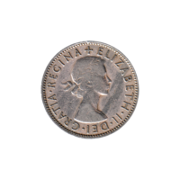 Preview 2 shillings, 1955 obverse