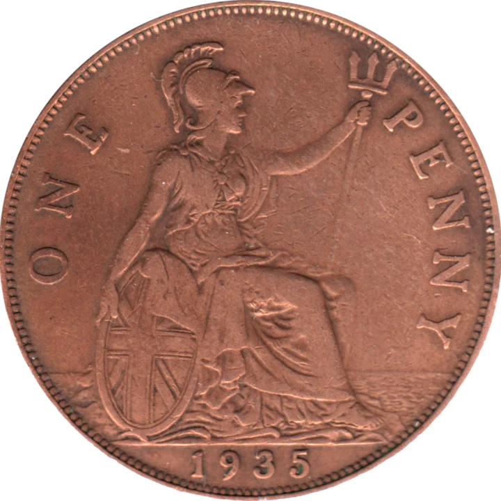 1 penny, 1935 Reverse
