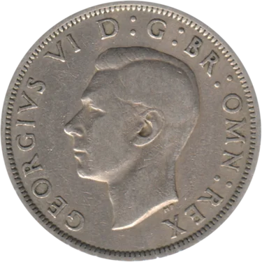 Preview ½ crown, 1948 obverse