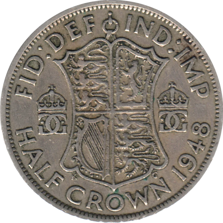 ½ crown, 1948 Reverse