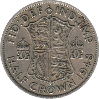 Preview ½ crown, 1948 reverse