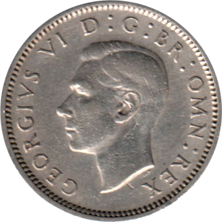 6 pence, 1950 Obverse