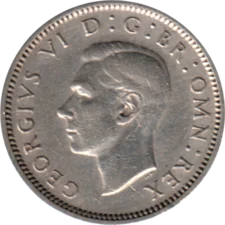Preview 6 pence, 1950 obverse