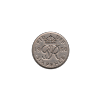 Preview 6 pence, 1950 reverse