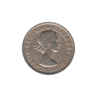 Preview 2 shillings, 1956 obverse