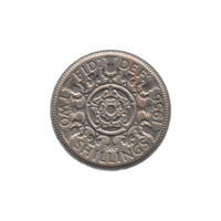 Preview 2 shillings, 1956 reverse