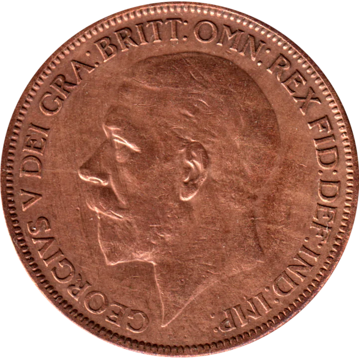 1 penny, 1927 Obverse