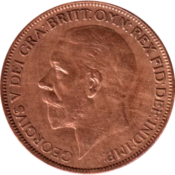 Preview 1 penny, 1927 obverse