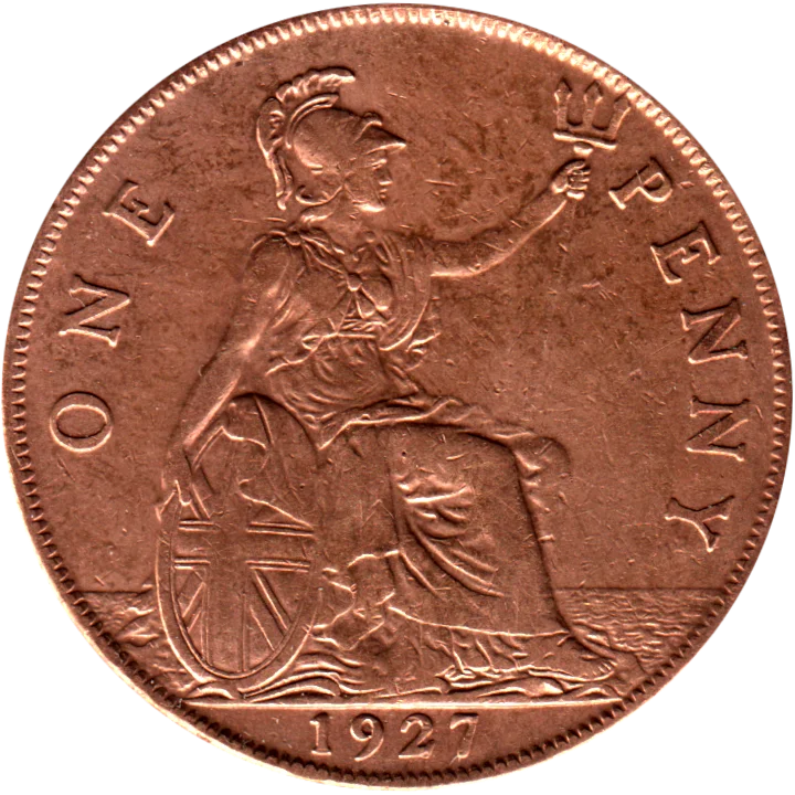 1 penny, 1927 Reverse