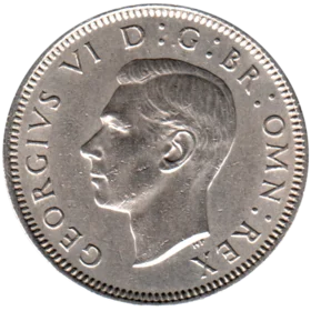 Preview 1 shilling, 1949 obverse
