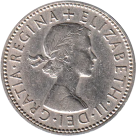Preview 1 shilling, 1961 obverse