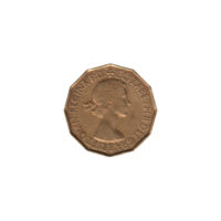 Preview 3 pence, 1953 obverse