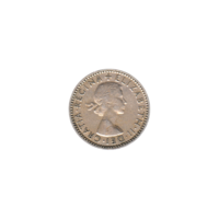 Preview 6 pence, 1960 obverse
