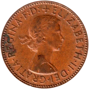 Preview ½ penny, 1963 obverse