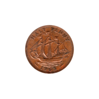 Preview ½ penny, 1963 reverse