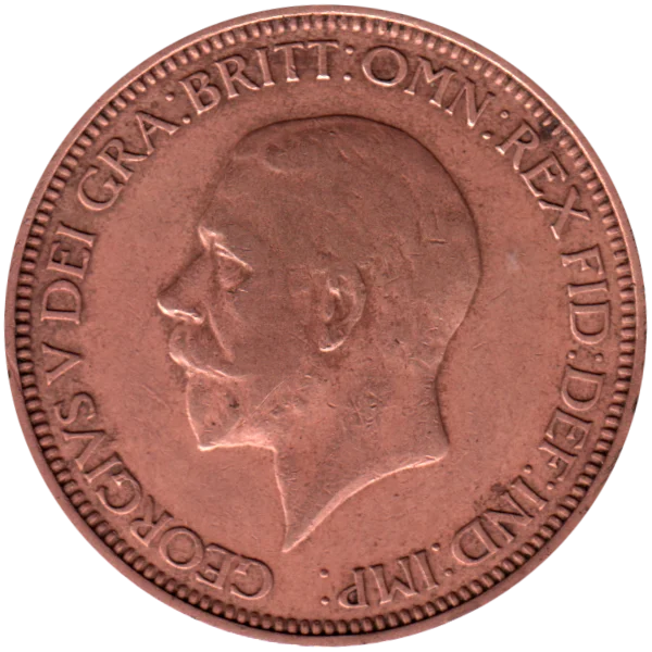 ½ penny, 1935 Obverse