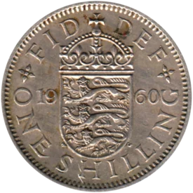 Preview 1 shilling, 1960 reverse