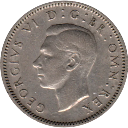 6 pence, 1947 Obverse