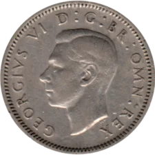 Preview 6 pence, 1947 obverse