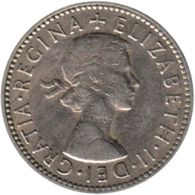 Preview 1 shilling, 1965 obverse