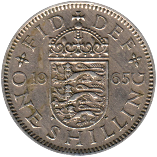 1 shilling, 1965 Reverse