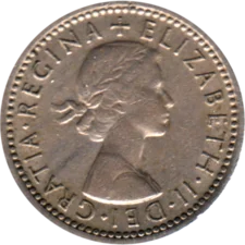 Preview 6 pence, 1963 obverse