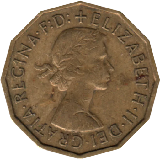 3 pence, 1961 Obverse