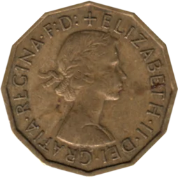 Preview 3 pence, 1961 obverse