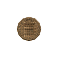Preview 3 pence, 1961 reverse