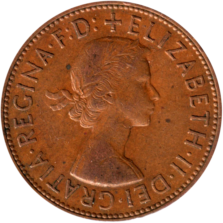 1 penny, 1963 Obverse