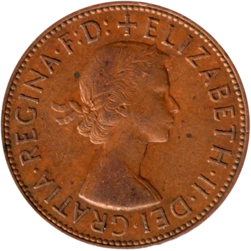 Preview 1 penny, 1963 obverse