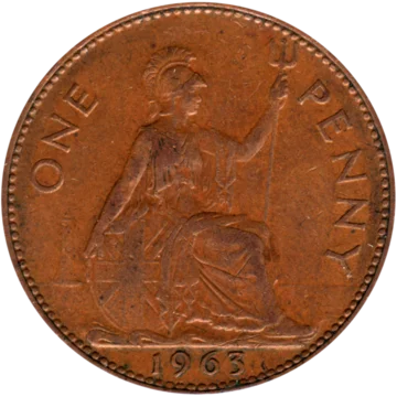Preview 1 penny, 1963 reverse