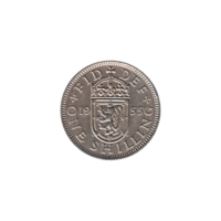 Preview 1 shilling, 1955 reverse