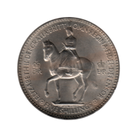 Preview 5 shillings, 1953 obverse