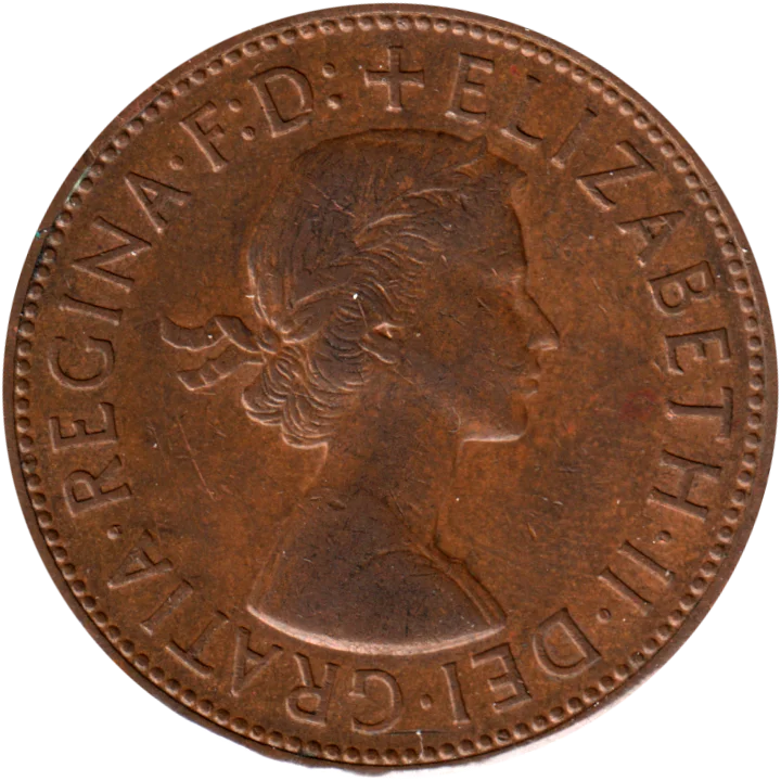 1 penny, 1965 Obverse