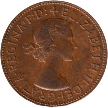 Preview 1 penny, 1965 obverse