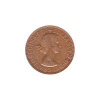 Preview ½ penny, 1958 obverse