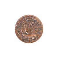 Preview ½ penny, 1958 reverse