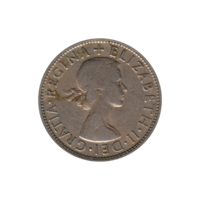Preview ½ crown, 1956 obverse