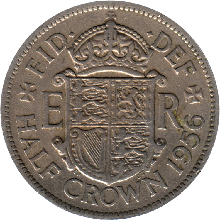 ½ crown, 1956 Reverse