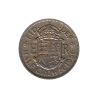 Preview ½ crown, 1956 reverse