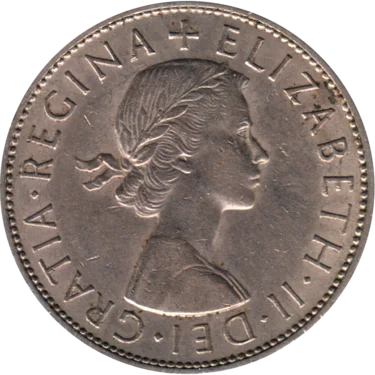 Preview ½ crown, 1967 obverse