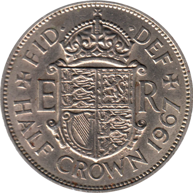 ½ crown, 1967 Reverse