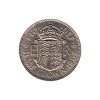 Preview ½ crown, 1967 reverse