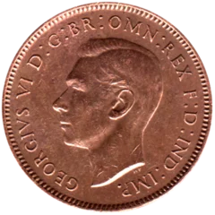 Preview 1 farthing, 1943 obverse