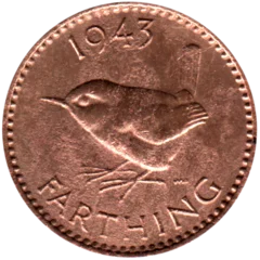 Preview 1 farthing, 1943 reverse