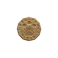 Preview 3 pence, 1939 reverse