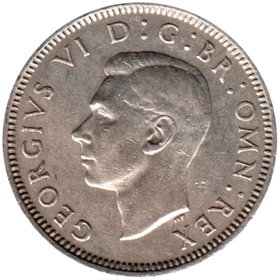 1 shilling, 1950 Obverse