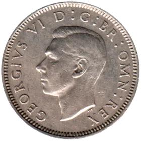 Preview 1 shilling, 1950 obverse